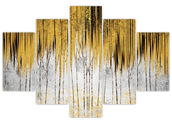 Kép - Arany vonalak (150x105 cm)