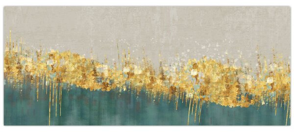 Kép - Textúra arany díszítéssel (120x50 cm)
