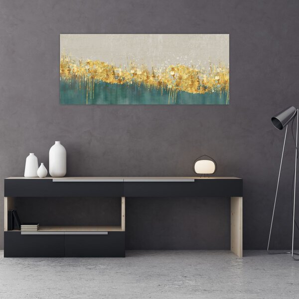 Kép - Textúra arany díszítéssel (120x50 cm)