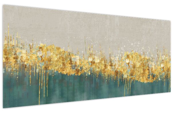 Kép - Textúra arany díszítéssel (120x50 cm)