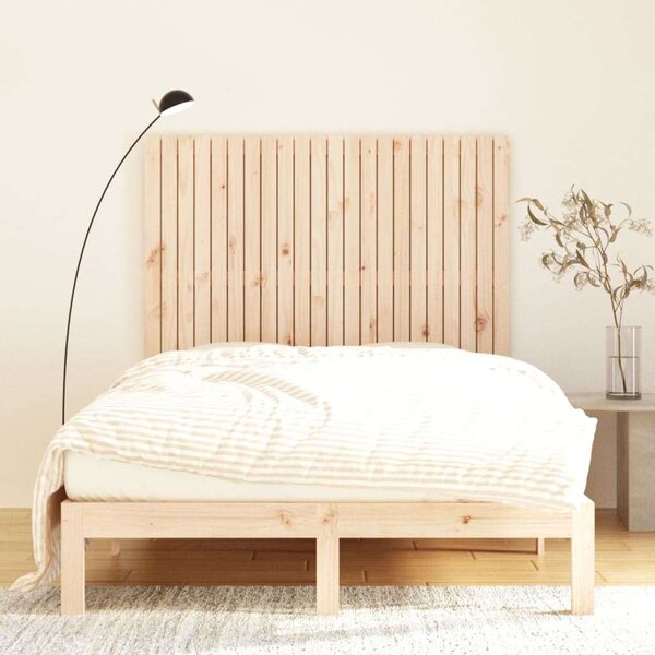 VidaXL tömör fenyőfa fali fejtámla 140 x 3 x 110 cm