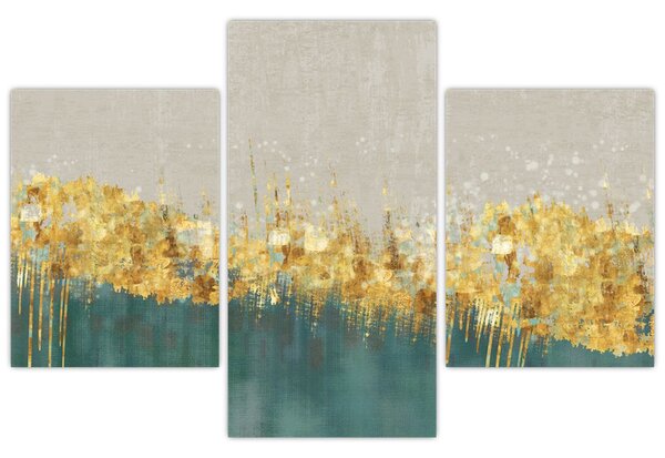 Kép - Textúra arany díszítéssel (90x60 cm)