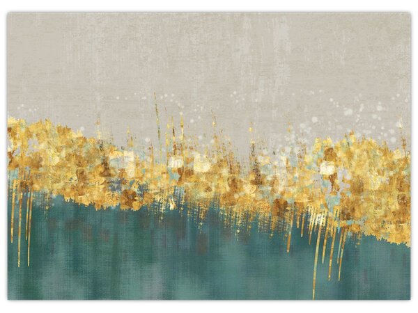 Kép - Textúra arany díszítéssel (70x50 cm)