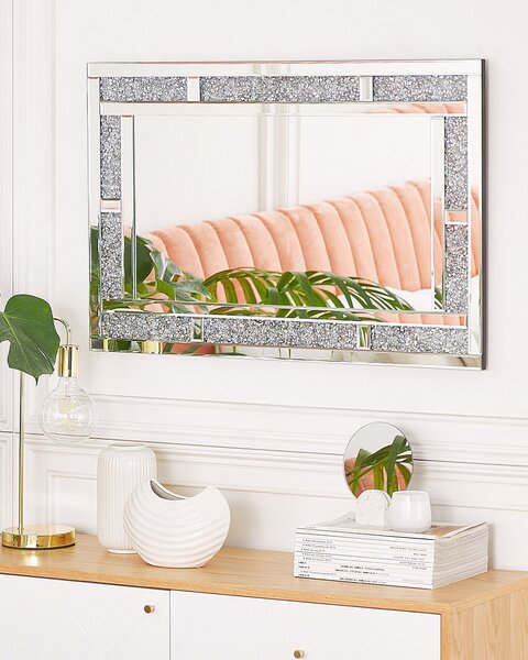 Falitükör AVRILLE 60 cm 90 cm Ezüst