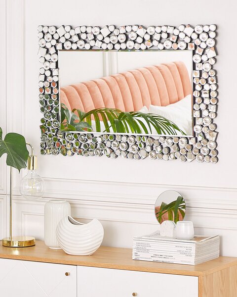 Falitükör MERNEL 60 cm x 90 cm Ezüst