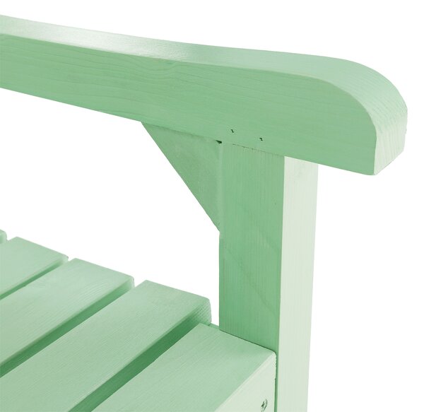KONDELA Fából készült kerti pad, neo mint, 124 cm, FABLA