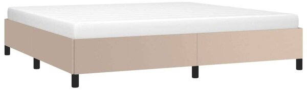 VidaXL cappuccino színű műbőr ágykeret 200x200 cm