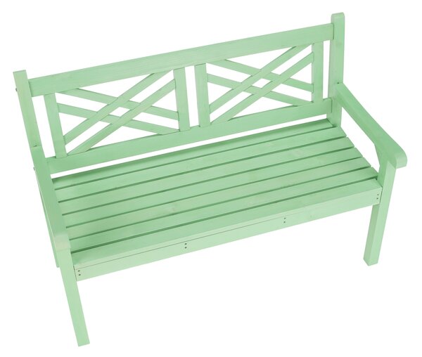 KONDELA Fából készült kerti pad, neo mint, 124 cm, FABLA