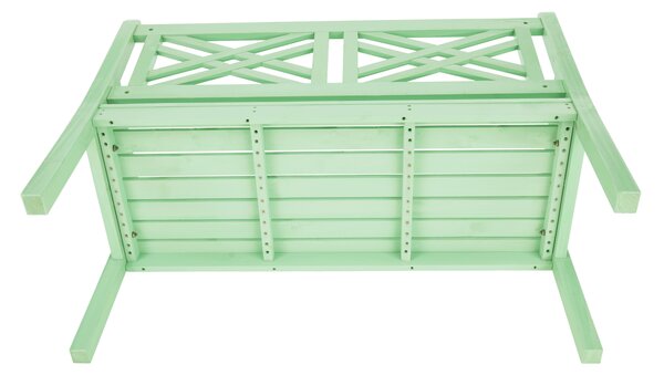 KONDELA Fából készült kerti pad, neo mint, 124 cm, FABLA