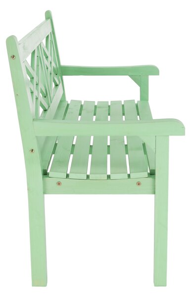 KONDELA Fából készült kerti pad, neo mint, 124 cm, FABLA