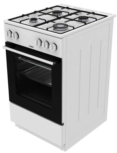 Mora P2241AW1 Gáztűzhely, 70L, 4 főzőzóna, SilverMatte, HomeMade, A energiaosztály