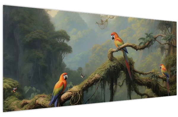 Kép - Trópusi erdő (120x50 cm)