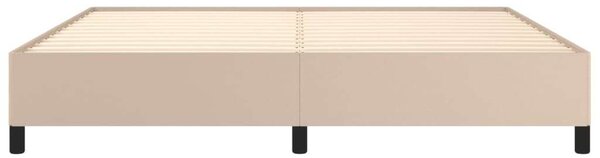 VidaXL cappuccino színű műbőr ágykeret 200x200 cm