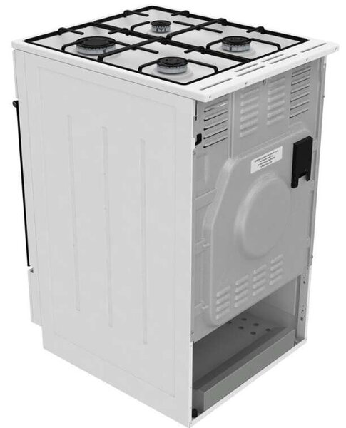 Mora P2241AW1 Gáztűzhely, 70L, 4 főzőzóna, SilverMatte, HomeMade, A energiaosztály