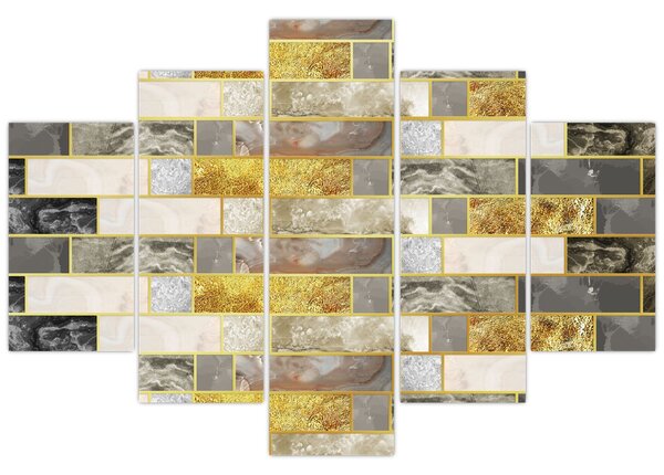 Kép - Dekoráció textúrákkal (150x105 cm)