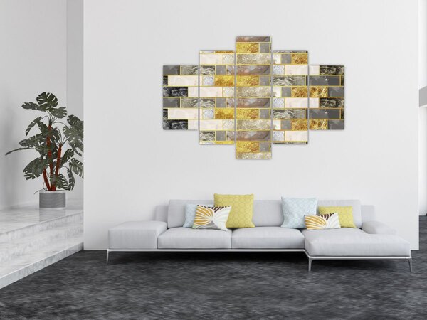 Kép - Dekoráció textúrákkal (150x105 cm)