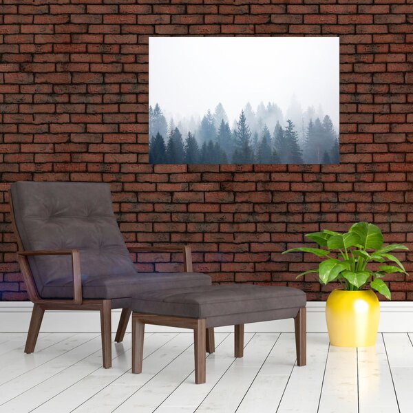 Kép - Ködös erdő (90x60 cm)