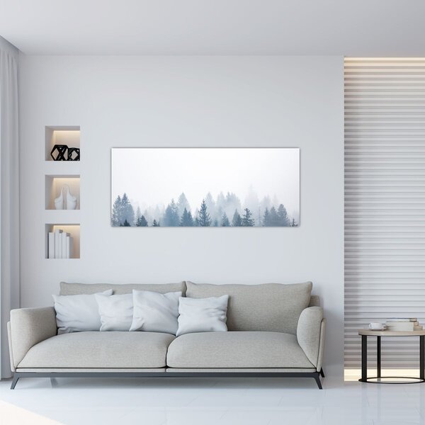 Kép - Ködös erdő (120x50 cm)