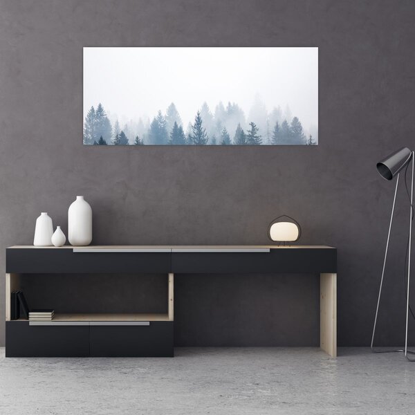 Kép - Ködös erdő (120x50 cm)