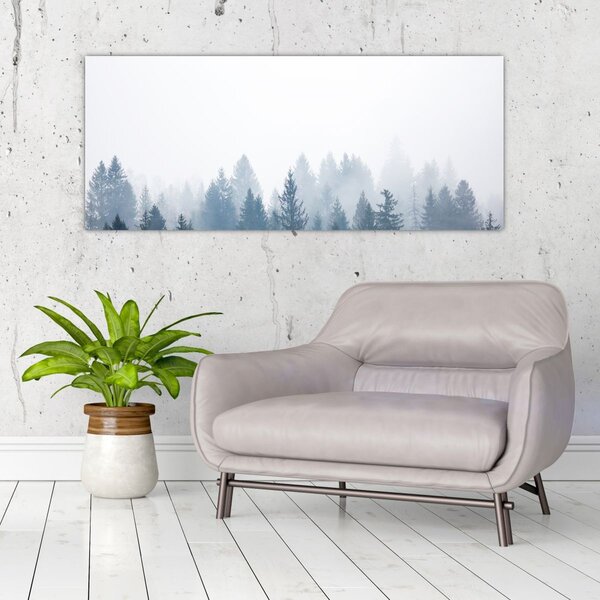 Kép - Ködös erdő (120x50 cm)