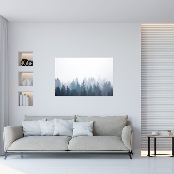 Kép - Ködös erdő (90x60 cm)