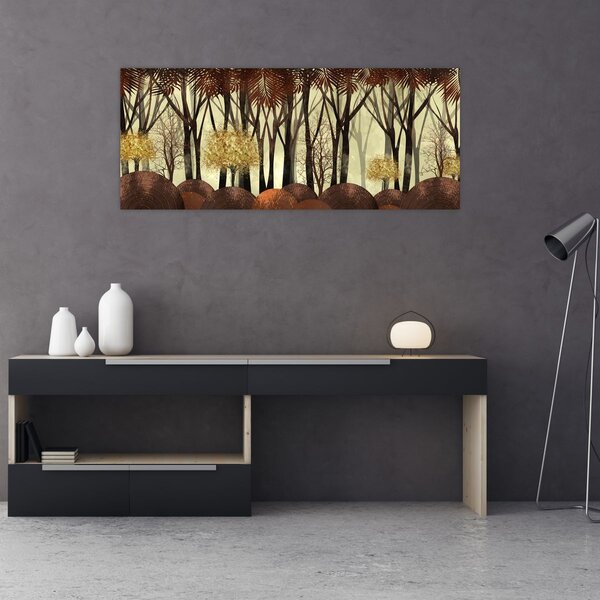 Kép - Dekoratív erdő (120x50 cm)