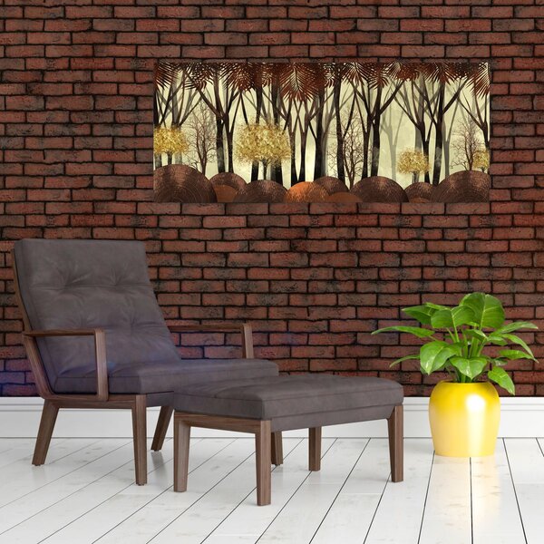 Kép - Dekoratív erdő (120x50 cm)