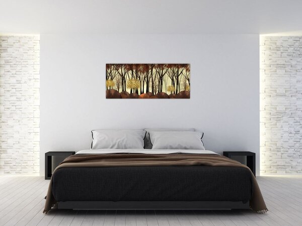 Kép - Dekoratív erdő (120x50 cm)