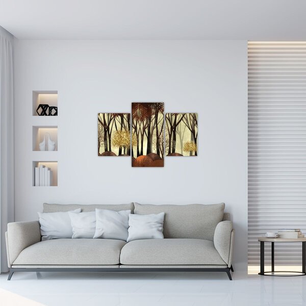 Kép - Dekoratív erdő (90x60 cm)