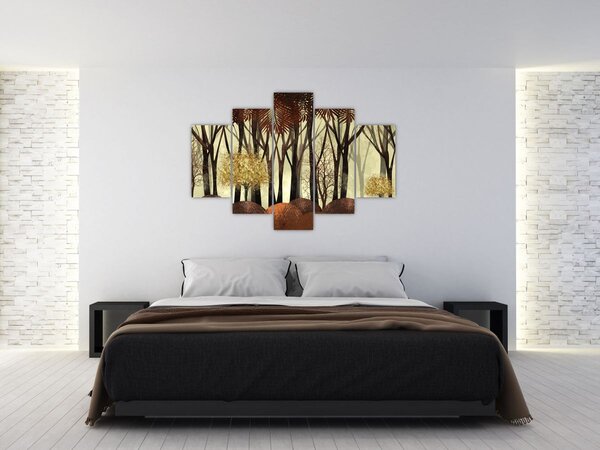 Kép - Dekoratív erdő (150x105 cm)