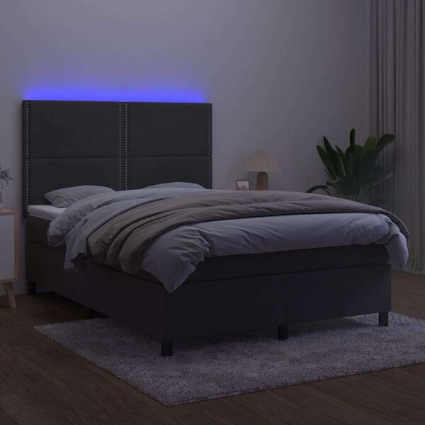 Bársony Ágy LED-del - 140x200 cm