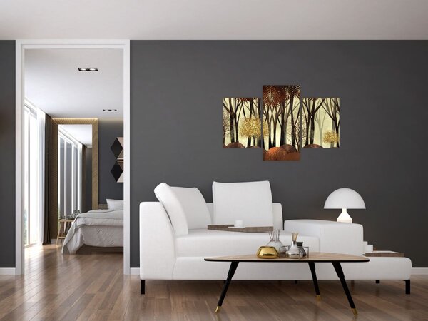 Kép - Dekoratív erdő (90x60 cm)