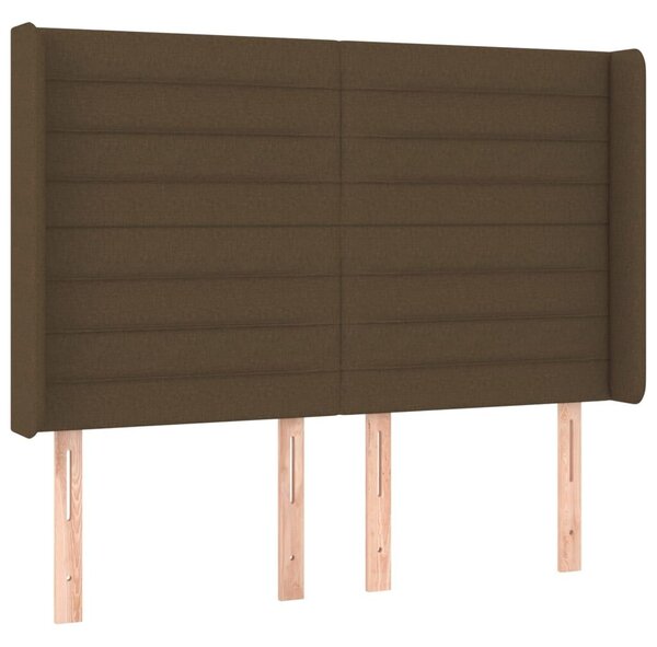 VidaXL LED-es Ágy - Barna - 140x200 cm