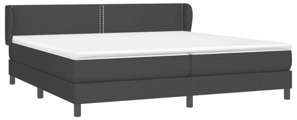 VidaXL Fekete Szövet Ágy Matraccal - 200x200 cm