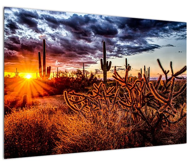 Kép - Arany sivatagi óra (90x60 cm)