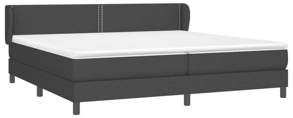 VidaXL Fekete Szövet Ágy Matraccal - 200x200 cm