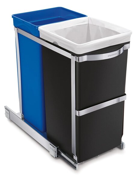Műanyag szemetes 35 l Dual - simplehuman