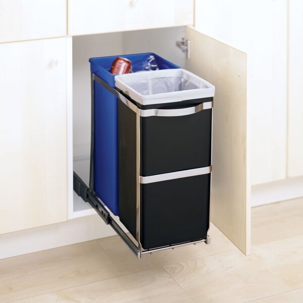 Műanyag szemetes 35 l Dual - simplehuman