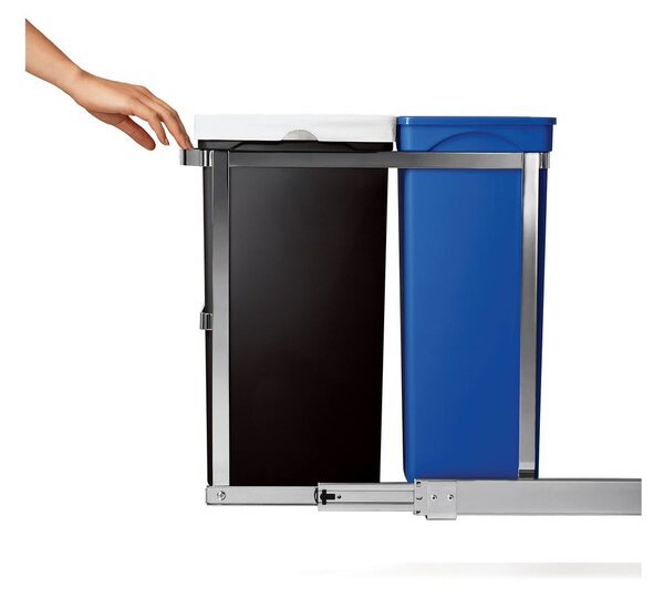 Műanyag szemetes 35 l Dual - simplehuman
