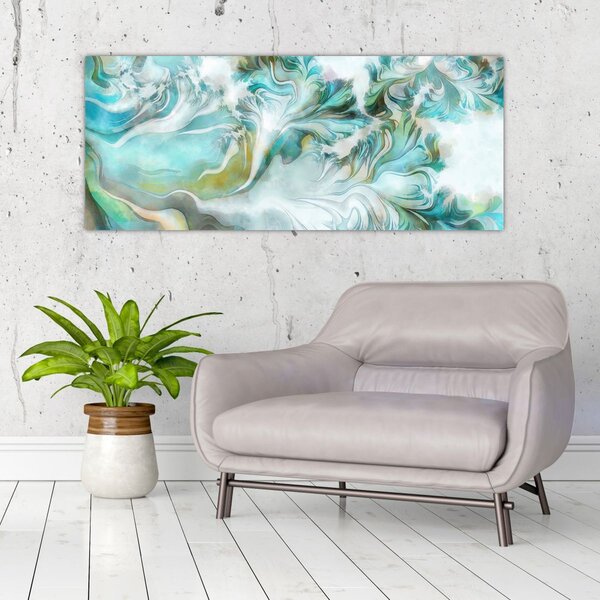 Kép - Absztrakt minták festése (120x50 cm)