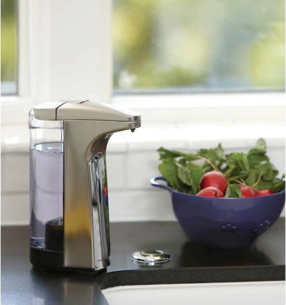 Szürke automata fém szappanadagoló 237 ml - simplehuman