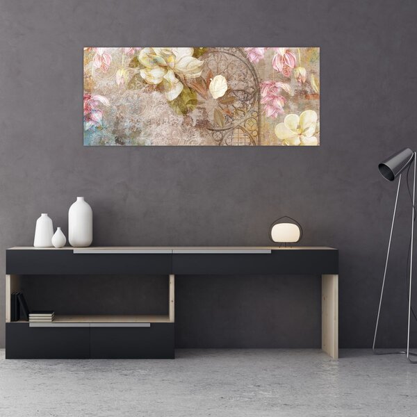 Kép - Virág dísz (120x50 cm)