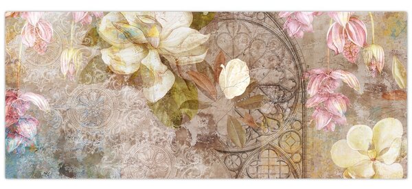 Kép - Virág dísz (120x50 cm)