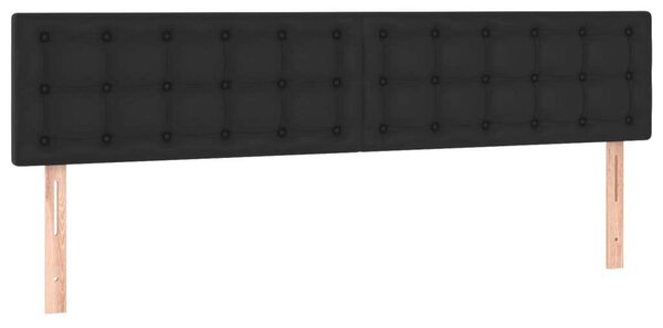 VidaXL Ágy - Fekete Műbőr - 200x200 cm