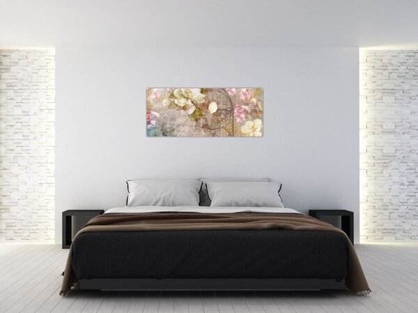 Kép - Virág dísz (120x50 cm)