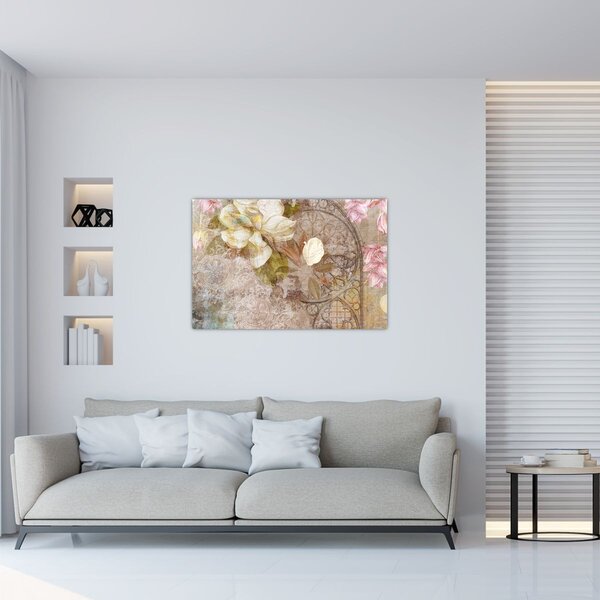 Kép - Virág dísz (90x60 cm)