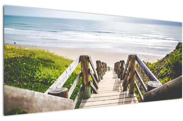 Kép - Bejárat a strandra (120x50 cm)