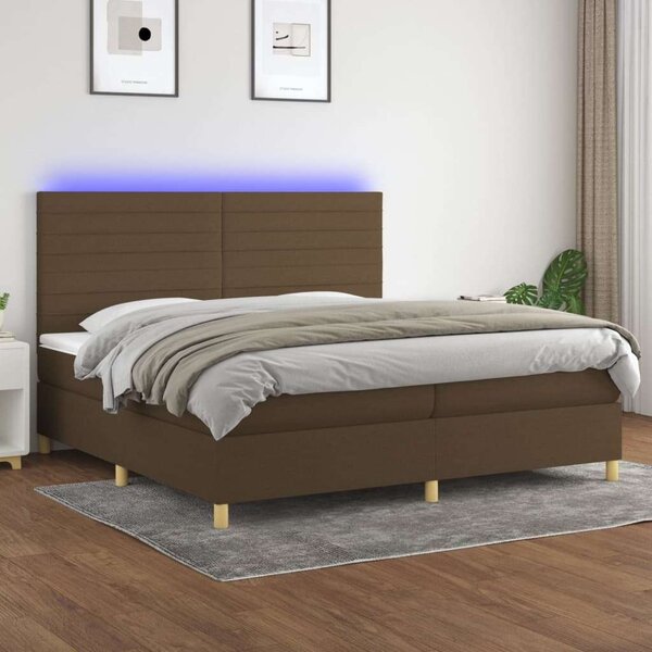 VidaXL Zsebrugós Ágy LED-del - 200x200 cm