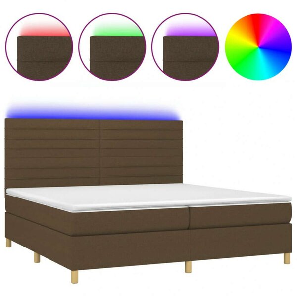 VidaXL Zsebrugós Ágy LED-del - 200x200 cm