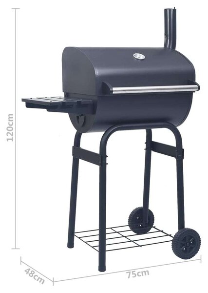 VidaXL Faszenes Grillsütő - 75x48x120 cm